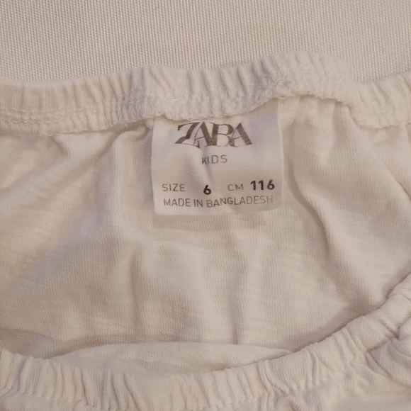 ZARA girls white shirt - Picture 3 of 3